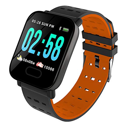 OPAKY Reloj Inteligente Deportivo para Mujer Hombre Compatible con iOS y Android Smart Watch Hombres Mujeres Heart Rate Fitness Watch Pantalla a Color Reloj de Fitness con Podómetro