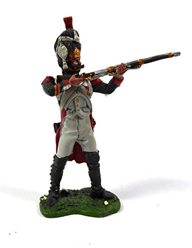 OPO 10 - 1er Regimiento de Granaderos a Pie de la Guardia Imperial 1812 Soldado Figura 1/32 60mm Colección Empire Napoleon del Prado (N14)