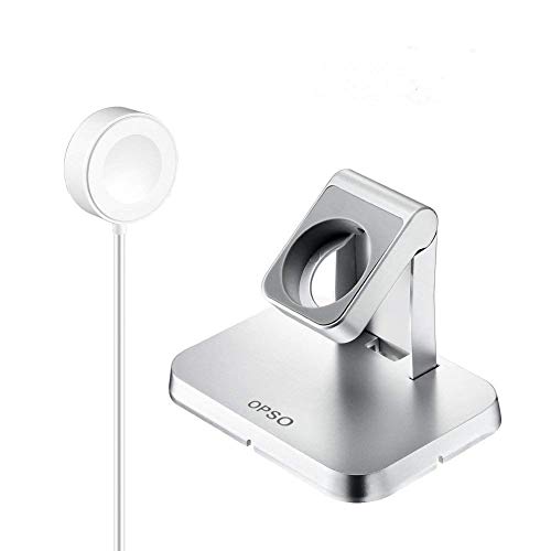 OPSO [Apple MFi Certificado] Cargador para Apple Watch,Magnetic Charging Dock,soporte para Apple Watch/iWatch 1/2/3/4 38mm,40mm,42mm,44mm con cable de carga magnético desmontable 3.3Feet/1m