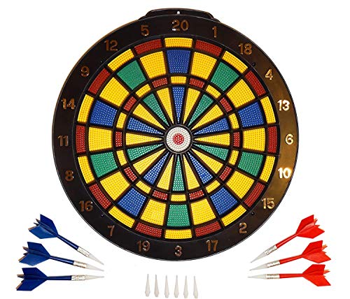 O&W Security Juego de dardos de seguridad de 35 cm, incluye 6 dardos con puntas de plástico clásicas y de alta calidad, ideal para toda la familia (diana de seguridad de 35 cm + 6 flechas) O&W Security Juego de dardos de seguridad de 35 cm, incluye 6 dardos con puntas de plástico clásicas y de alta calidad, ideal para toda la familia (diana de seguridad de 35 cm + 6 flechas)