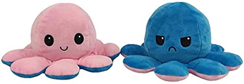Pandiui23 Peluche de Pulpo Reversible,Peluche de Doble Cara, Pulpo Reversible, Regalo Original de Felpa (Azul) Pandiui23 Peluche de Pulpo Reversible,Peluche de Doble Cara, Pulpo Reversible, Regalo Original de Felpa (Azul)
