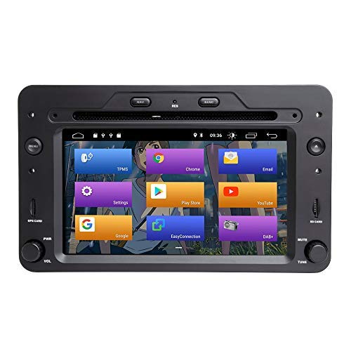 para Alfa Romeo Spider Brera 159 Sportwagon Android 10.0 Single DIN 6.2"Reproductor de DVD para Coche Multimedia Navegación GPS Radio automática Estéreo Soporte Auto Play/TPMS/OBD/4G WiFi/Dab/SWC