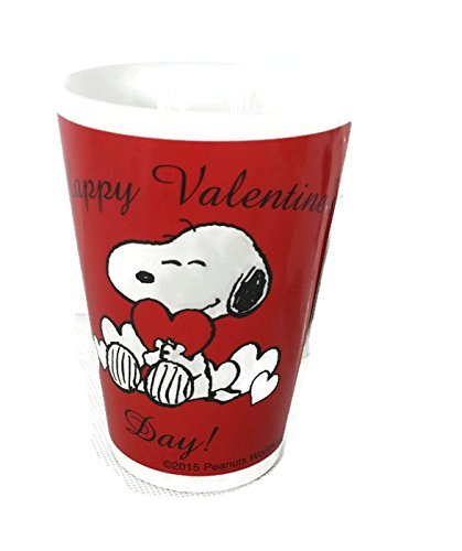 Peanuts Worldwide Valentine's Day Mug Set 8 Plush Snoopy & Tall Cup Lot by Peanuts Worldwide