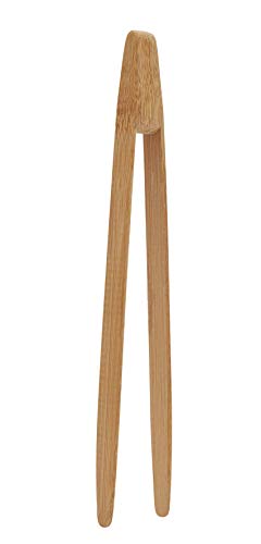 Pebbly NBA001 - Pinza de tostadas, bambú, 24 cm