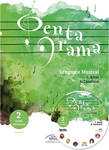 Pentagrama Lenguaje Musical Elemental 2 (libro en castellano) Nueva edición (B.3229)