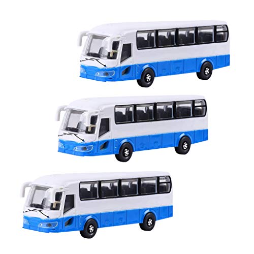 perfeclan 3 Piezas de Plástico Modelo de Autobús Vehículo Miniatura Damara Escala 1: 100 OO - 3pcs, 1: 100