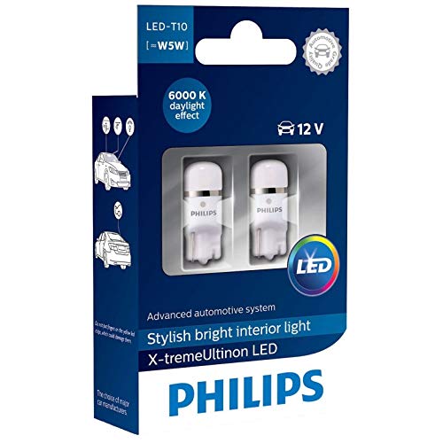 Philips 127996000KX2 bombilla para coche - bombilla para coches (0,8W, T10, LED)