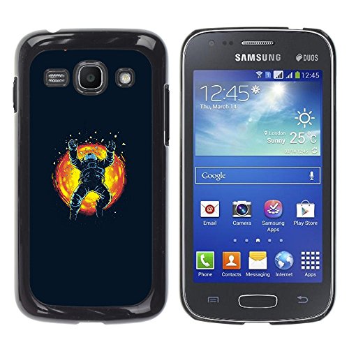 // PHONE CASE GIFT // Duro Estuche protector PC Cáscara Plástico Carcasa Funda Hard Protective Case for Samsung Galaxy Ace 3 / Espacio Astronauta Sun Explosión /