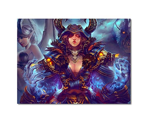 Pinturas sobre lienzo World of Warcraft Puño y Palma 1 pieza Decoración moderna para el hogar 71 x 50 cm
