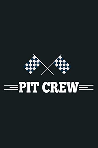 Pit Crew Race Car Checkered Flag Team Auto Racing Slot Cars: Notebook Planner - 6x9 inch Daily Planner Journal, To Do List Notebook, Daily Organizer, 114 Pages