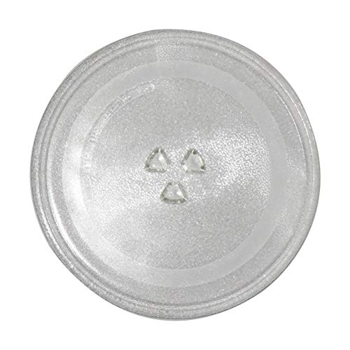 Plato de cristal de microondas resistente al calor de 31,5 cm de grosor, bandeja giratoria, accesorios Y-Bottom General Plato de cristal de microondas resistente al calor de 31,5 cm de grosor, bandeja giratoria, accesorios Y-Bottom General