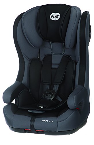 Play Safe Fix - Silla de coche, grupo 1/2/3, color negro y gris Play Safe Fix - Silla de coche, grupo 1/2/3, color negro y gris