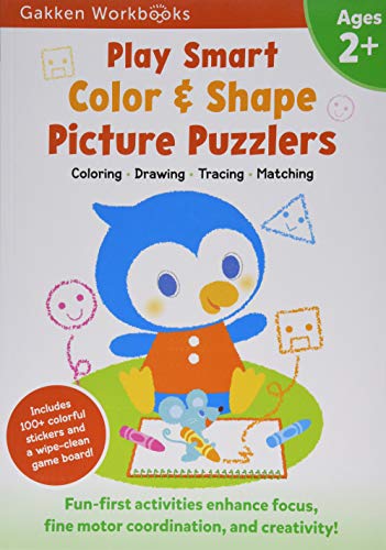 Play Smart Color and Shape Puzzlers 2+: At-Home Activity Workbook: 11 (Gakken Workbooks)