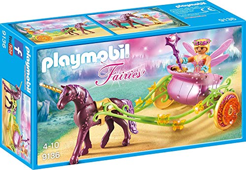 PLAYMOBIL Hadas- Flor con Carro, única (9136)