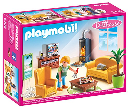 Playmobil Sala de Estar con Fuego 5308 Playmobil Sala de Estar con Fuego 5308