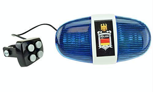 Policía Sirena con 6 LED Blinklicht y 4 Tonos