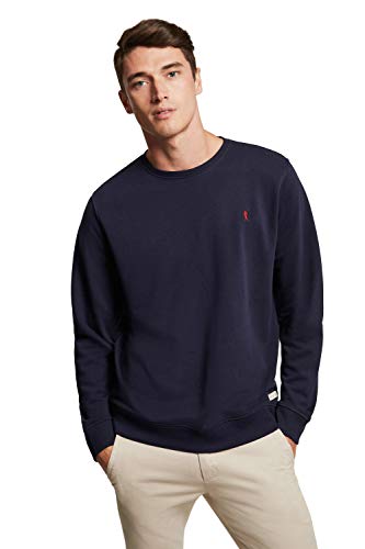 POLO CLUB Sudadera Orgánica Color Azul Marino con Cuello Redondo para Hombre