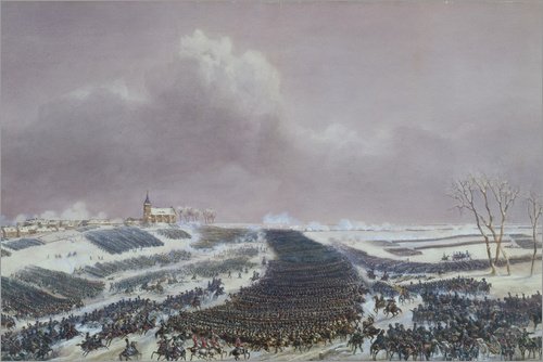 Posterlounge Cuadro de PVC 30 x 20 cm: The Battle of Eylau de Jean Antoine Simeon Fort/Bridgeman Images
