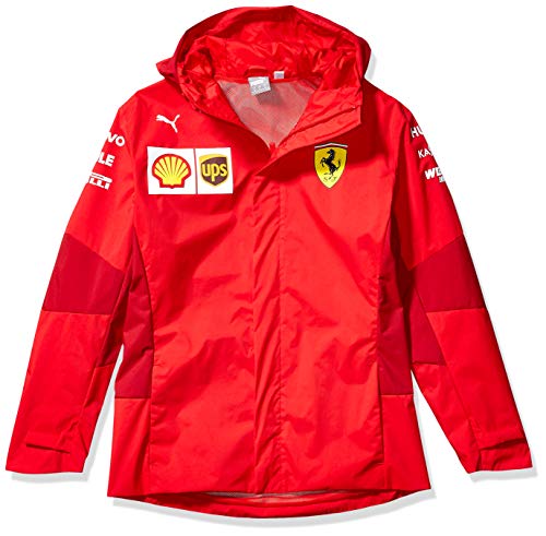 PUMA Men's Scuderia Ferrari SF Team Softshell Jacket, Rosso Corsa-Without Mw Logo, S
