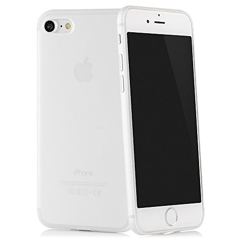 QUADOCTA iPhone 8, iPhone 7 (4,7“) Ultra Slim – Funda Protectora – Tenuis Blanco – Case Bumper Fácil de protección Transparente Smart Cover Compatible con Apple iPhone8 con Protección De La Cámara