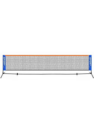 Red de tenis portátil de 3 a 6 metros, para entrenamiento de partido, sin marco de raqueta, red deportiva de bádminton (Sin soporte neto, solo neto), 6 m