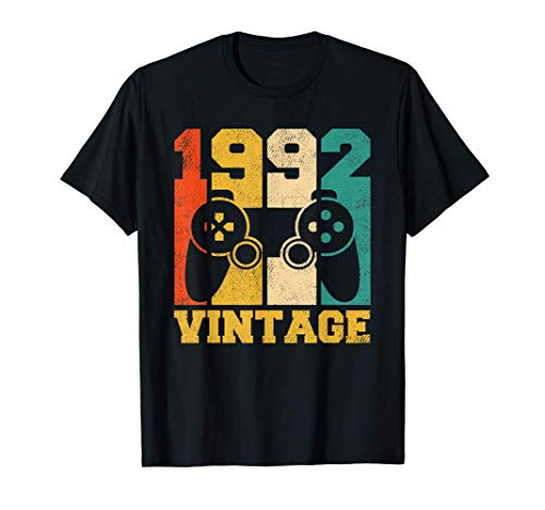 Regalos de 29 años Vintage Videojuego 1992 29 cumpleaños Camiseta