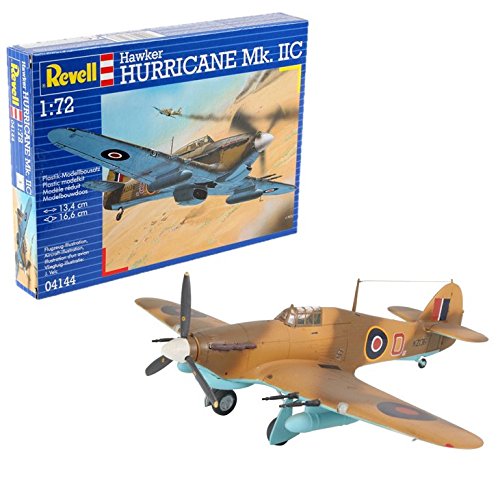 Revell Hawker Hurricane MK IIC, Kit de Modelo, Escala 1:72 (4144) (04144) Revell Hawker Hurricane MK IIC, Kit de Modelo, Escala 1:72 (4144) (04144)