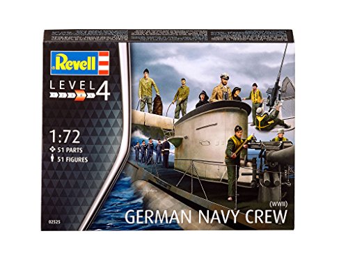 Revell tripulación submarina Alemania Naval, la Segunda Guerra Mundial (Conjunto de Caracteres) en Escala 1:72 51 Figuras (02525) Revell tripulación submarina Alemania Naval, la Segunda Guerra Mundial (Conjunto de Caracteres) en Escala 1:72 51 Figuras (02525)