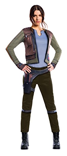 Rubies 820314 Rogue One: A Star Wars Story Deluxe Disfraz de Jyn Erso para adulto, se muestra, pequeño