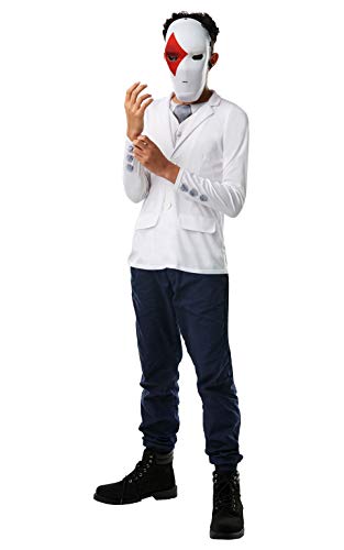 Rubies - Kit oficial de disfraz de Fortnite Wild Card – Top y máscara, talla única de 10 + altura hasta 152 cm Rubies - Kit oficial de disfraz de Fortnite Wild Card – Top y máscara, talla única de 10 + altura hasta 152 cm