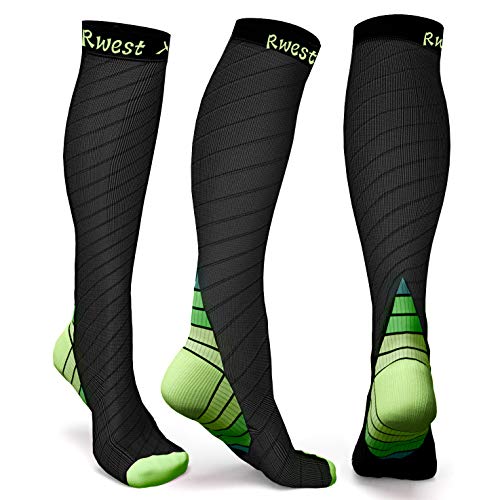 Rwest X Calcetines de compresión Medias de compresión para Hombres y Mujeres, Deporte, Trotar, Correr, Volar, Viajar, varicosas,Embarazo y médicos, Aumentar la circulación sanguínea, la regeneración… Rwest X Calcetines de compresión Medias de compresión para Hombres y Mujeres, Deporte, Trotar, Correr, Volar, Viajar, varicosas,Embarazo y médicos, Aumentar la circulación sanguínea, la regeneración…