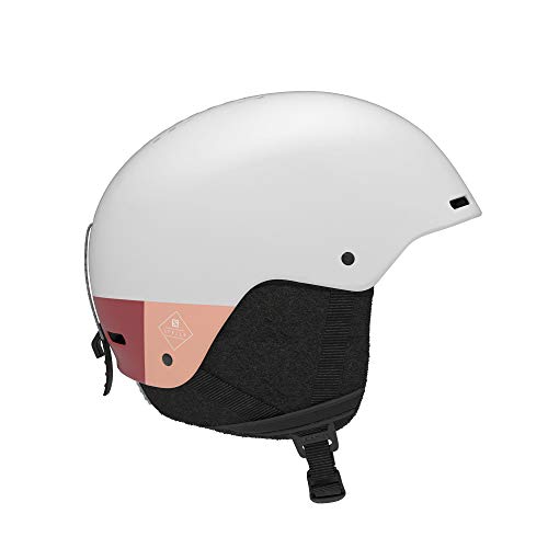 Salomon SPELL+ Casco de esquí y snowboard para mujer, Ajuste regulable, Talla M, Circunferencia de la cabeza 56-59 cm, Blanco, L41162200