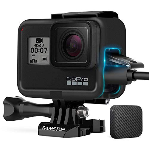 Sametop Carcasa de Montaje en Marco Compatible con GoPro Hero 7 Black, 7 Silver, 7 White, Hero 6 Black, Hero 5 Black, Hero (2018) Cámaras Sametop Carcasa de Montaje en Marco Compatible con GoPro Hero 7 Black, 7 Silver, 7 White, Hero 6 Black, Hero 5 Black, Hero (2018) Cámaras
