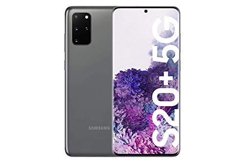 Samsung Galaxy S20+ 5G - Smartphone 6.7" Dynamic AMOLED (12GB RAM, 128GB ROM , cuádruple cámara trasera 64MP, Octa-core Exynos 990, 4500mAh batería, carga ultra rápida) Cosmic Gray [Versión española]