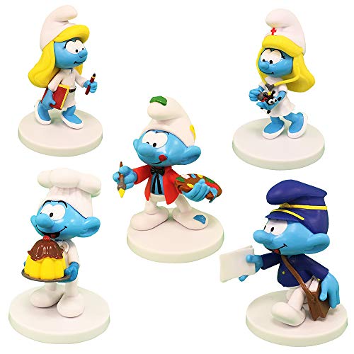 Sbabam Puffi dei Mestieri Pack C Paquete con 5 Figuras versión Maxi