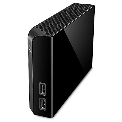 Seagate Backup Plus Hub, 10 TB, Disco duro externo HDD, USB 3.0 para ordenador de sobremesa, estación de trabajo, PC y Mac, 2 puertos USB, 2 meses de suscripción a Adobe CC Photography (STEL10000400)