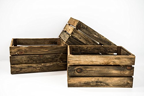 Set 3 Cajas de Madera Pino Sam, Envejecido, Marrón, Cajas Almacenamiento. 49x31x24cm. Incluye Imán Personalizable de Regalo. Set 3 Cajas de Madera Pino Sam, Envejecido, Marrón, Cajas Almacenamiento. 49x31x24cm. Incluye Imán Personalizable de Regalo.