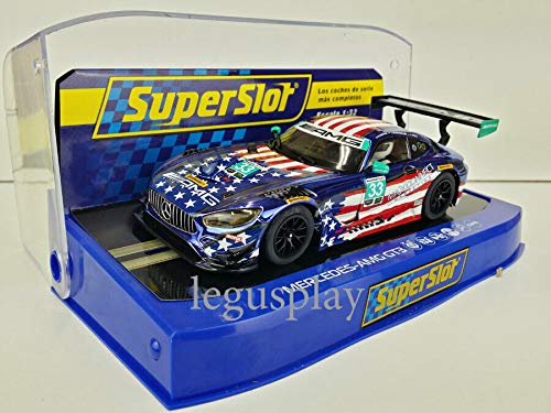 Slot Car Scalextric Superslot H4023 Compatible Mercedes-AMG GT Riley Motorsports 2018 No.33