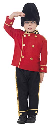 Smiffys-26859S Disfraz de Guardia Alto, con Top, Pantalones y Gorro, Color Rojo, S-Edad 4-6 años (Smiffy'S 26859S) Smiffys-26859S Disfraz de Guardia Alto, con Top, Pantalones y Gorro, Color Rojo, S-Edad 4-6 años (Smiffy'S 26859S)