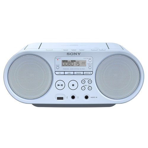 Sony ZS-PS50 - Boomboxon CD y Radio Am/FM de 4W (estéreo, reproducción Mediante USB y Entrada de Audio), Azul Sony ZS-PS50 - Boomboxon CD y Radio Am/FM de 4W (estéreo, reproducción Mediante USB y Entrada de Audio), Azul
