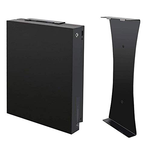 Soporte de Pared Vertical Negro para Consola Xbox One X, Soporte de Pared Xbox One X, Soporte de Pared Vertical