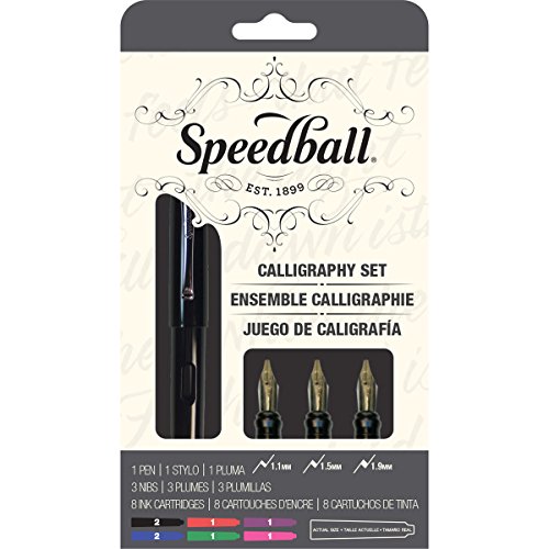 Speedball Pera de caligrafía Pluma estilográfica Conjunto, Sivler