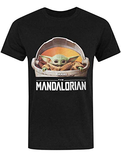Star Wars Camiseta The Mandalorian Baby Yoda Gift Camiseta Negra para Hombre