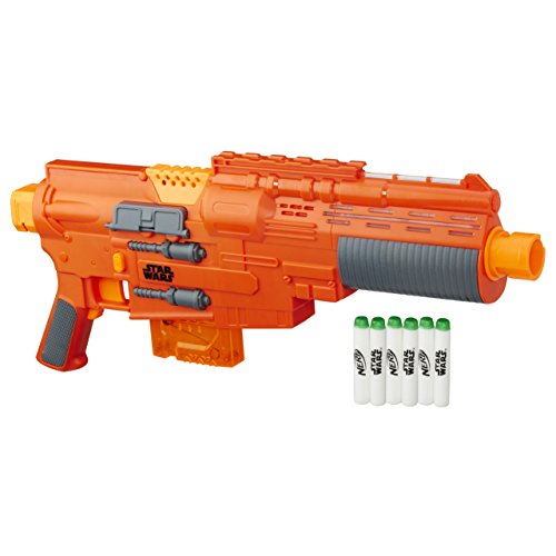 Star Wars Rogue One - Lanzadardos con Luces y Sonidos Jyn Blaster de Lujo, 6 Dardos (Hasbro B7763EU4) Star Wars Rogue One - Lanzadardos con Luces y Sonidos Jyn Blaster de Lujo, 6 Dardos (Hasbro B7763EU4)