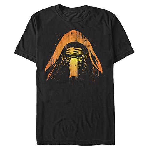 Star Wars The Force Awakens Men 's Halloween Kylo Shadows – Camiseta Negro S