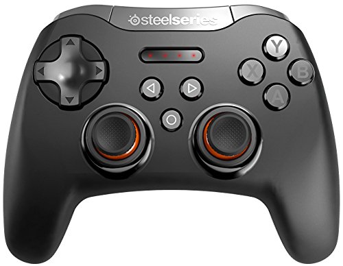 SteelSeries Stratus XL - Controlador de juegos inalámbrico, Bluetooth, 14 botones, (Windows/Android/Samsung Gear VR/HTC Vive/Oculus), negro