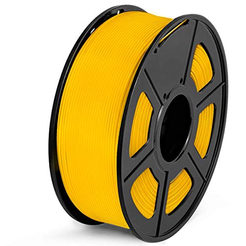 SUNLU Filamento PLA 1.75mm 1kg Impresora 3D Filamento, Precisión Dimensional +/- 0.02 mm, PLA amarillo positivo