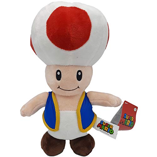Super Mario-Kong-Luigi-Toad-Yoshi, Peluche, Peluches, 5 personnages Disponibles! (Toad :32cm)