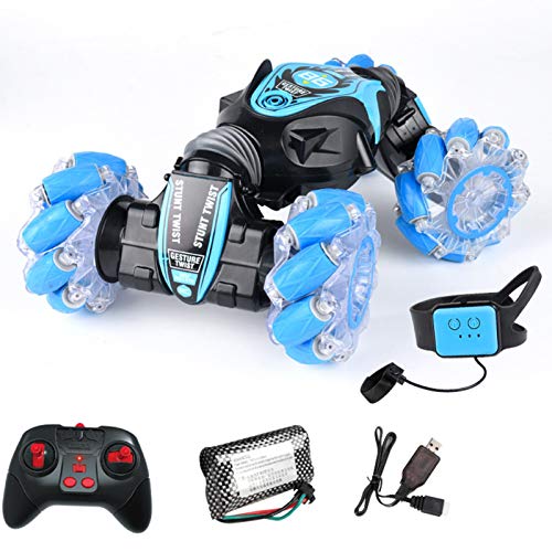 Syfinee Remote Control Car RC Stunt Car Gesture Control Twisted Car - 4WD Watch Gesture Sensor Control Deformable Electric Car All-Terrain Car with LED Light Music for 6-12 Year Old Boy Kids Syfinee Remote Control Car RC Stunt Car Gesture Control Twisted Car - 4WD Watch Gesture Sensor Control Deformable Electric Car All-Terrain Car with LED Light Music for 6-12 Year Old Boy Kids