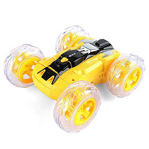 Syfinee Spin Stunt Remote Control Car 2.4GHz High Speed Electric Race Stunt Car Double Sided 360° Rolling Rotating Rotation RC Off Road Gifts for 3 4 5 6 7 8+ Year Old Boy Girls Toys